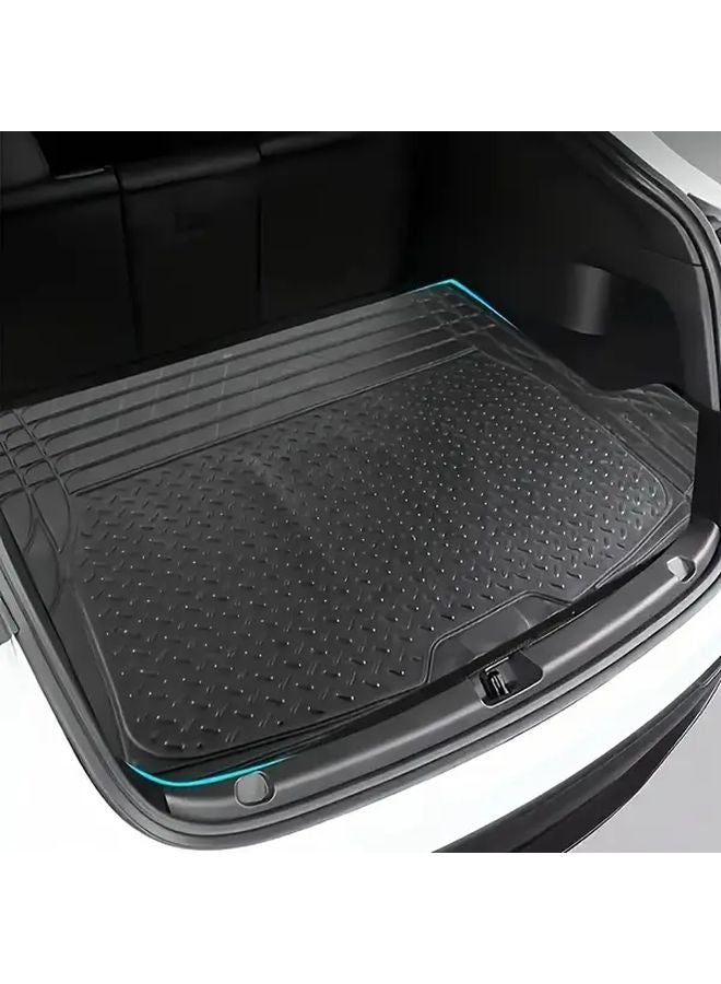 Black Universal Waterproof Anti Slip Foldable Car Trunk Storage Mat Easy To Clean - Image 1